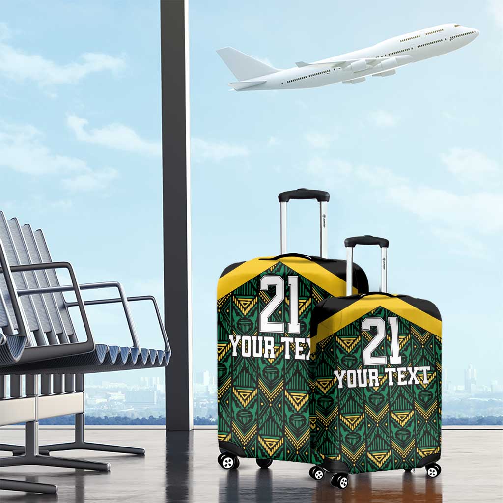 Afro-Jamaicans Football Custom Luggage Cover Black Ethnic Motifs