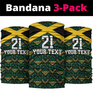 Afro-Jamaicans Football Custom Neck Gaiter Black Ethnic Motifs LT9