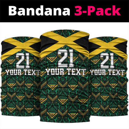 Afro-Jamaicans Football Custom Neck Gaiter Black Ethnic Motifs LT9
