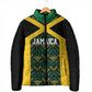 Afro-Jamaicans Football Custom Padded Jacket Black Ethnic Motifs