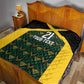 Afro-Jamaicans Football Custom Quilt Black Ethnic Motifs