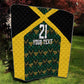 Afro-Jamaicans Football Custom Quilt Black Ethnic Motifs