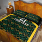 Afro-Jamaicans Football Custom Quilt Bed Set Black Ethnic Motifs