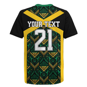 Afro-Jamaicans Football Custom Rugby Jersey Black Ethnic Motifs