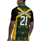 Afro-Jamaicans Football Custom Rugby Jersey Black Ethnic Motifs