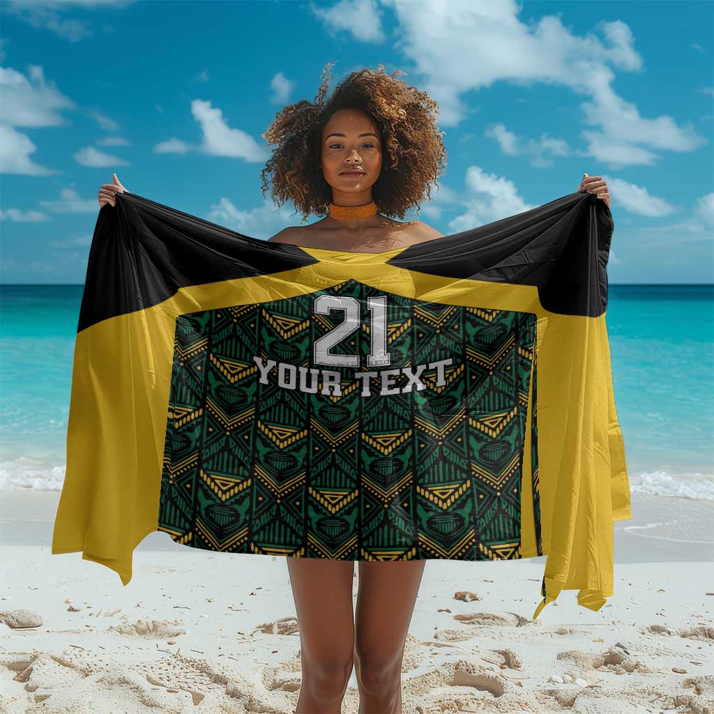 Afro-Jamaicans Football Custom Sarong Black Ethnic Motifs