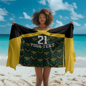Afro-Jamaicans Football Custom Sarong Black Ethnic Motifs