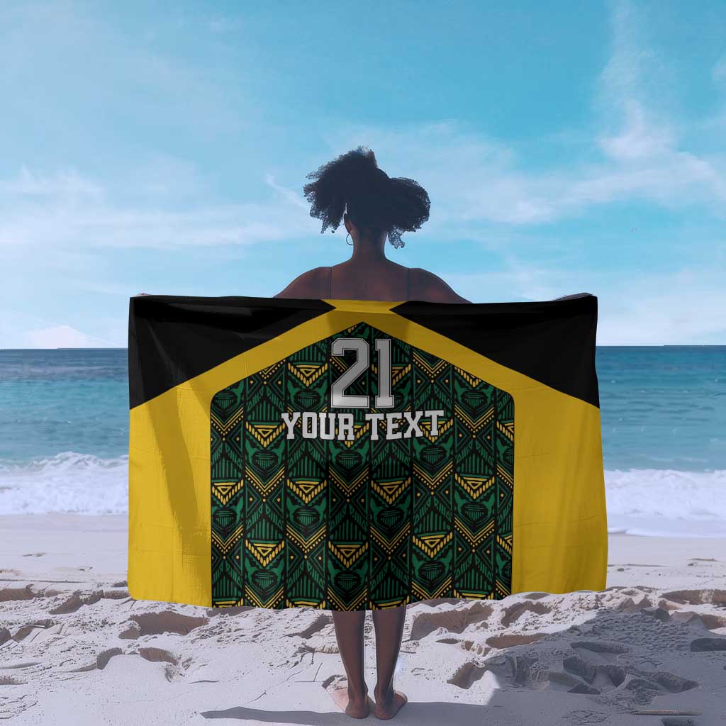 Afro-Jamaicans Football Custom Sarong Black Ethnic Motifs