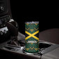 Afro-Jamaicans Football Custom Skinny Tumbler Black Ethnic Motifs