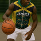 Afro-Jamaicans Football Custom Sleeveless Zip Hoodie Black Ethnic Motifs - African Pride