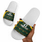 Afro-Jamaicans Football Custom Slide Sandals Black Ethnic Motifs