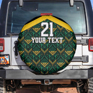 Afro-Jamaicans Football Custom Spare Tire Cover Black Ethnic Motifs