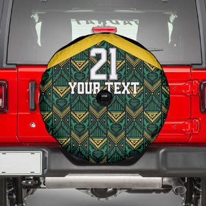 Afro-Jamaicans Football Custom Spare Tire Cover Black Ethnic Motifs