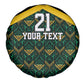 Afro-Jamaicans Football Custom Spare Tire Cover Black Ethnic Motifs