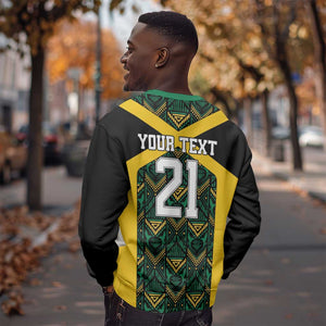 Afro-Jamaicans Football Custom Sweatshirt Black Ethnic Motifs