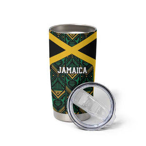 Afro-Jamaicans Football Custom Tumbler Cup Black Ethnic Motifs