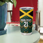 Afro-Jamaicans Football Custom Tumbler Cup Black Ethnic Motifs