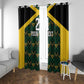 Afro-Jamaicans Football Custom Window Curtain Black Ethnic Motifs