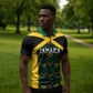 Afro-Jamaicans Football Custom Zipper Polo Shirt Black Ethnic Motifs