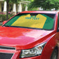 Afro-Jamaicans Football Custom Auto Sun Shade Gold Ethnic Motifs
