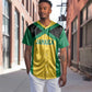 Afro-Jamaicans Football Custom Baseball Jersey Gold Ethnic Motifs