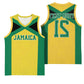 Afro-Jamaicans Football Custom Basketball Jersey Gold Ethnic Motifs - African Pride
