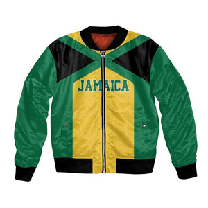 Afro-Jamaicans Football Custom Bomber Jacket Gold Ethnic Motifs