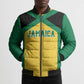Afro-Jamaicans Football Custom Bomber Puffer Jacket Gold Ethnic Motifs