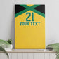Afro-Jamaicans Football Custom Canvas Wall Art Gold Ethnic Motifs