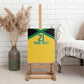 Afro-Jamaicans Football Custom Canvas Wall Art Gold Ethnic Motifs