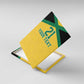 Afro-Jamaicans Football Custom Canvas Wall Art Gold Ethnic Motifs