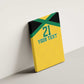 Afro-Jamaicans Football Custom Canvas Wall Art Gold Ethnic Motifs