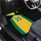 Afro-Jamaicans Football Custom Car Mats Gold Ethnic Motifs