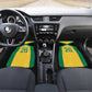 Afro-Jamaicans Football Custom Car Mats Gold Ethnic Motifs