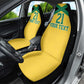 Afro-Jamaicans Football Custom Car Seat Cover Gold Ethnic Motifs