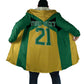 Afro-Jamaicans Football Custom Cloak Gold Ethnic Motifs