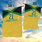 Afro-Jamaicans Football Custom Garden Flag Gold Ethnic Motifs