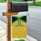 Afro-Jamaicans Football Custom Garden Flag Gold Ethnic Motifs