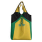 Afro-Jamaicans Football Custom Grocery Bag Gold Ethnic Motifs