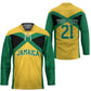 Afro-Jamaicans Football Custom Hockey Jersey Gold Ethnic Motifs