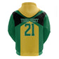 Afro-Jamaicans Football Custom Hoodie Gold Ethnic Motifs