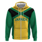 Afro-Jamaicans Football Custom Hoodie Gold Ethnic Motifs