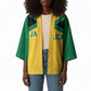 Afro-Jamaicans Football Custom Kimono Gold Ethnic Motifs