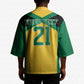 Afro-Jamaicans Football Custom Kimono Gold Ethnic Motifs