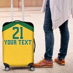 Afro-Jamaicans Football Custom Luggage Cover Gold Ethnic Motifs