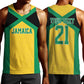 Afro-Jamaicans Football Custom Men Tank Top Gold Ethnic Motifs