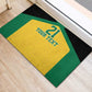 Afro-Jamaicans Football Custom Rubber Doormat Gold Ethnic Motifs