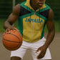 Afro-Jamaicans Football Custom Sleeveless Zip Hoodie Gold Ethnic Motifs - African Pride