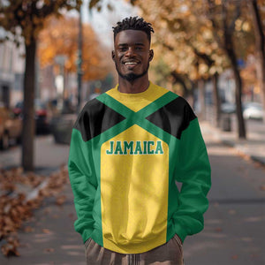 Afro-Jamaicans Football Custom Sweatshirt Gold Ethnic Motifs