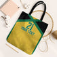 Afro-Jamaicans Football Custom Tote Bag Gold Ethnic Motifs